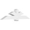 Ekena Millwork Redmond Architectural Grade PVC Gable Bracket, 72"W x 18"H x 6"D x 6"F, 6/12 Pitch GBP072X18X0606RED00 - alternate 1